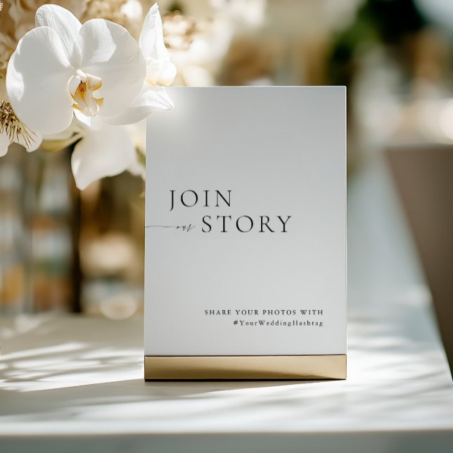 Minimalist Black & White Hashtag Sign  Einladung (Minimalist Black & White Hashtag Sign)