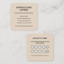 Minimalist Blush Salon Treueprogramm Geschäft