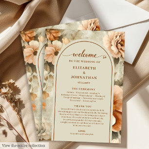 Minimalist Boho Kupfer Elfenbein Salbei Florale Ho Programm