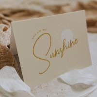 Minimalist Boho Sonnenschein Gefaltete Babyparty
