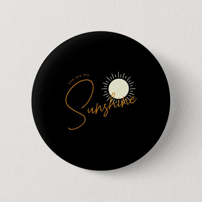 Minimalist Boho Sunshine Baby  Button (Vorderseite)