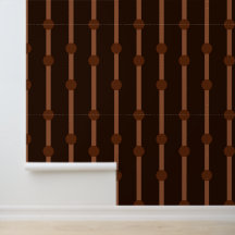 Minimalist Braun Geometrische Streifen und Punkte