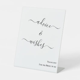 Minimalist Bride to Be table top sign Sockelschild