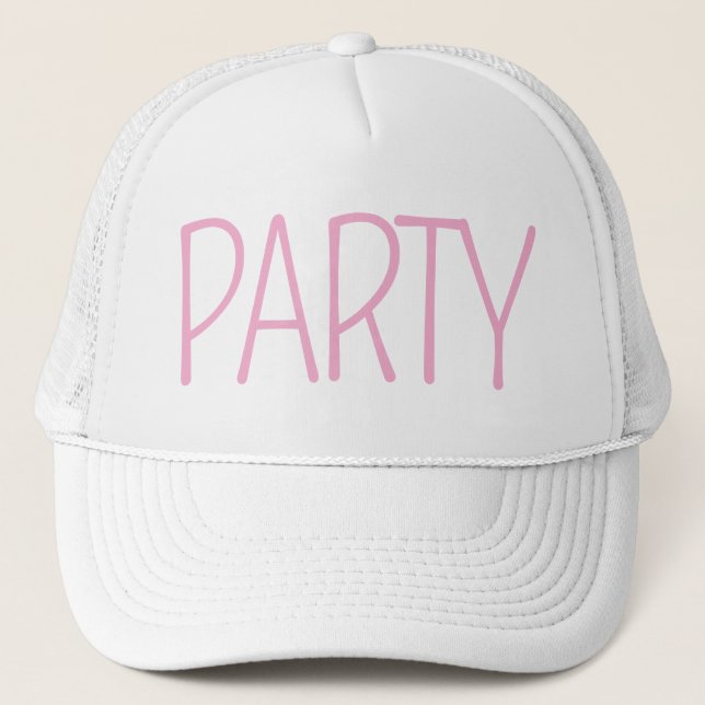 Minimalist Bridesmaid Party Hat Truckerkappe (Vorderseite)