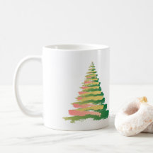 Minimalist Brushstroke Christmas Tree