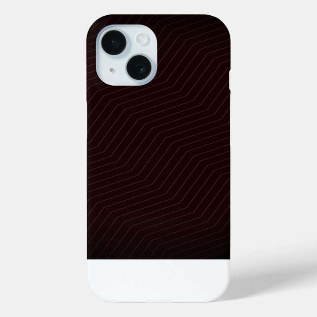 Minimalist Burgundy Zig Zag Geometric Modern Phone Case-Mate iPhone Hülle (Rückseite)