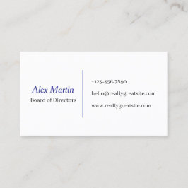 Minimalist Business Card for Professionals Visitenkarte