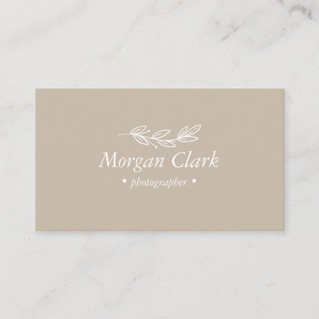 Minimalist Business Card Visitenkarte (Vorderseite)