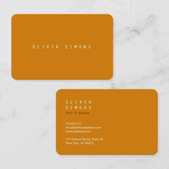 Minimalist Business Cards Visitenkarte (Vorne/Hinten)