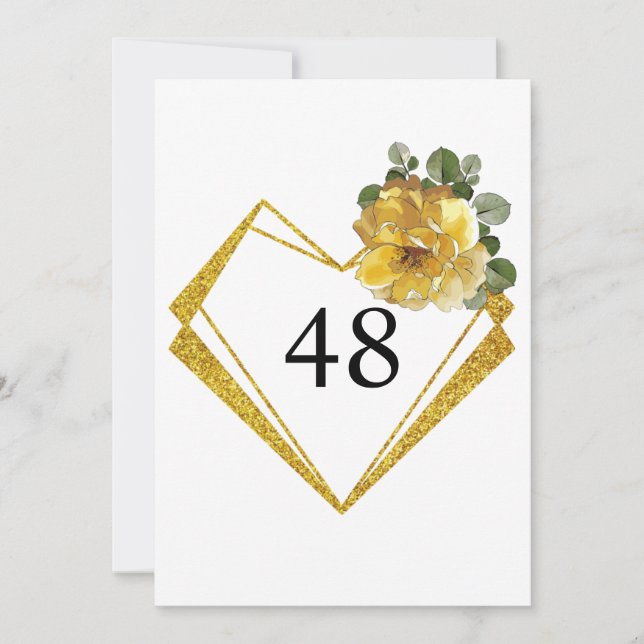 Minimalist calligraphy text birthday party  einladung (Vorderseite)