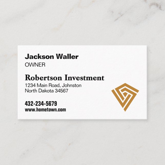 Minimalist Calling Card for Any Business Visitenkarte (Vorderseite)