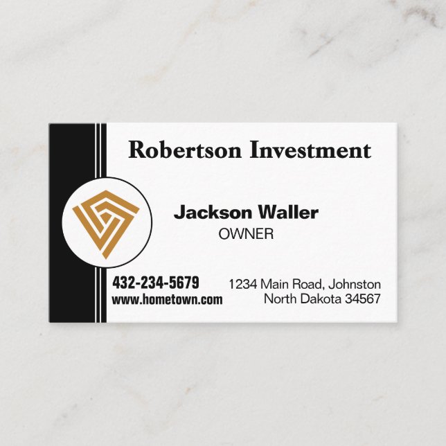 Minimalist Calling Card for Any Business Visitenkarte (Vorderseite)