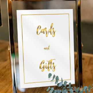 Minimalist Cards and Gifts on White Foliendrucke