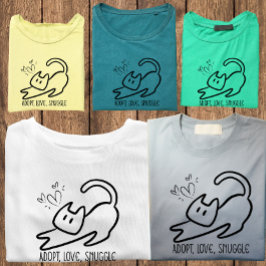 Minimalist Cat Parent T-Shirt