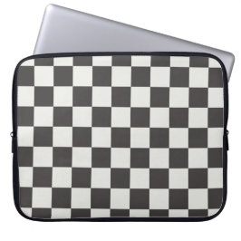 Minimalist Charcoal Buffalo Check Laptopschutzhülle