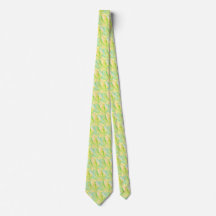 Minimalist Chartreuse Impressionist Blumenmuster