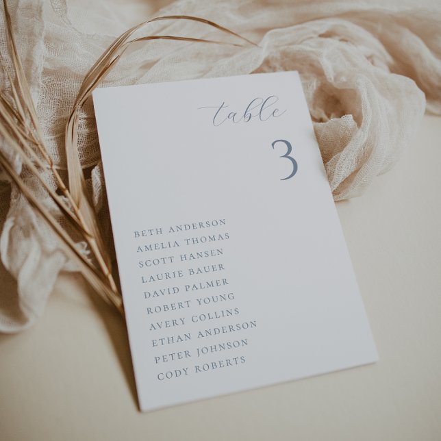 Minimalist Chic Wedding Table Seating Card Einladung (Von Creator hochgeladen)