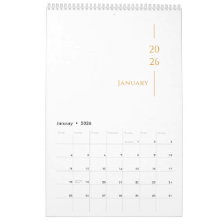 Minimalist Clean Design Kalender