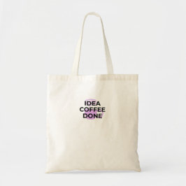 Minimalist Coffee Definition Typography Tote Bag