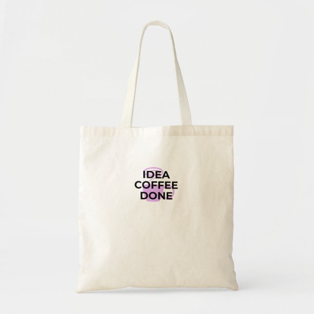 Minimalist Coffee Definition Typography Tote Bag (Devant)