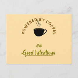 Minimalist Coffee Quote Postcard | Funny Good Inte Einladungspostkarte