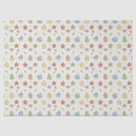 Minimalist Cookie Doodles Christmas Seidenpapier