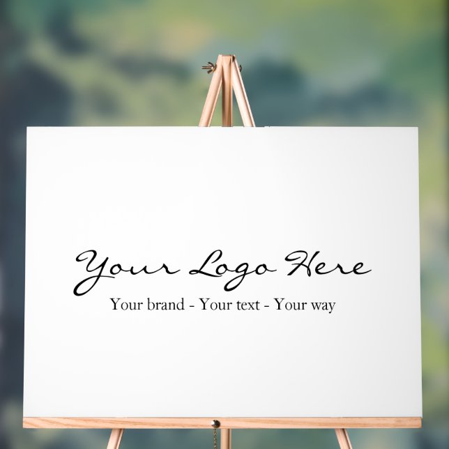 Minimalist Custom Business Logo Acrylschild (Neutral)