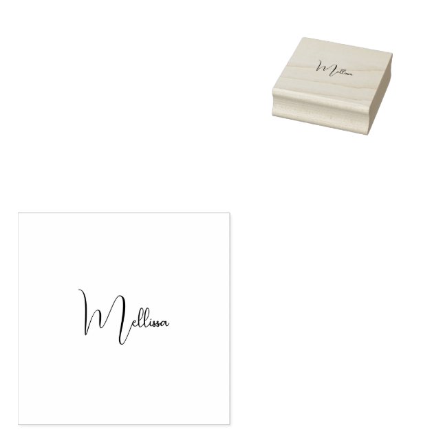 Minimalist custom name  gummistempel (Stempel)