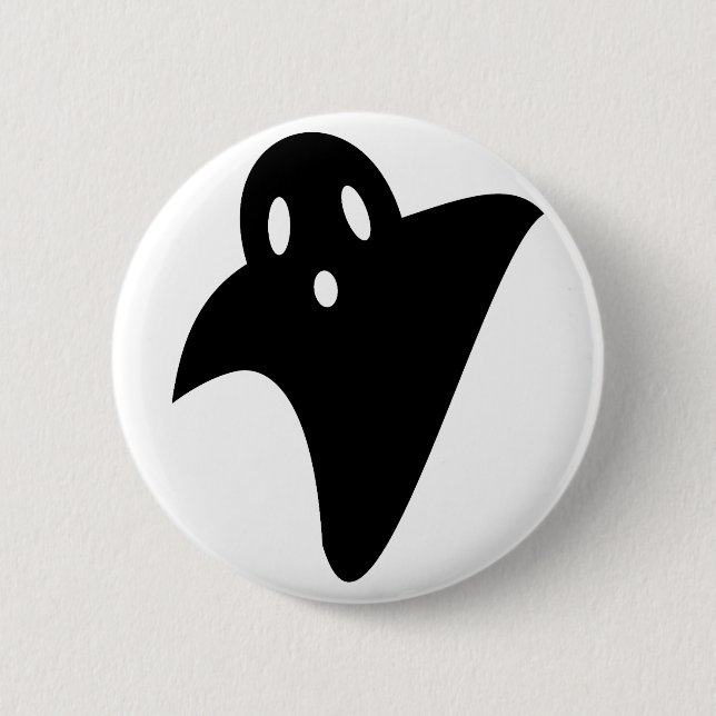 Minimalist cute ghost  button (Vorderseite)