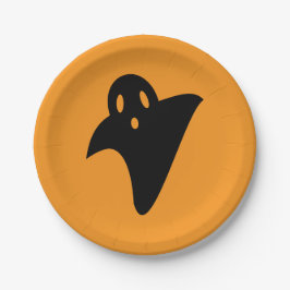 Minimalist cute ghost pappteller