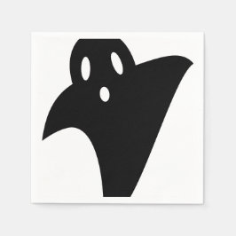 Minimalist cute ghost serviette