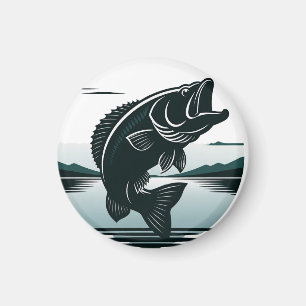 Minimalist-Design zum Springenden Grossmäuligen Ba Magnet