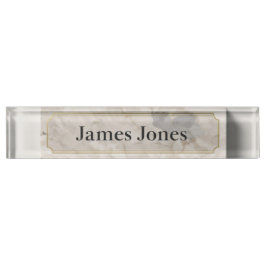 Minimalist Desk Sign | Modern Office & Home Table  Namensplakette