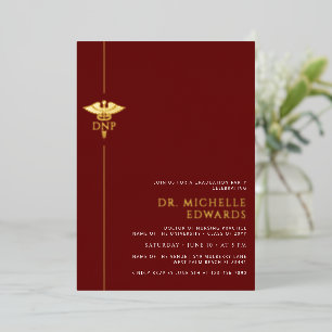 Minimalist DNP Doktor der Pflegepraxis Absolvent Folieneinladung