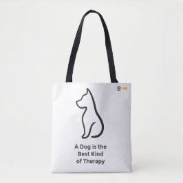 Minimalist Dog Line Art Tote Bag - Cute Custom Pet Tasche