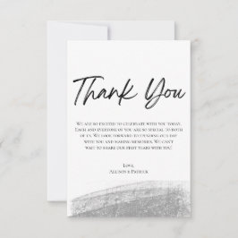 Minimalist Doodle Wedding Thank You Card Dankeskarte