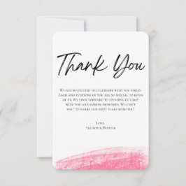 Minimalist Doodle Wedding Thank You Card Dankeskarte