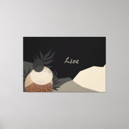 Minimalist Earth Tones Abstract Boho  Leinwanddruck