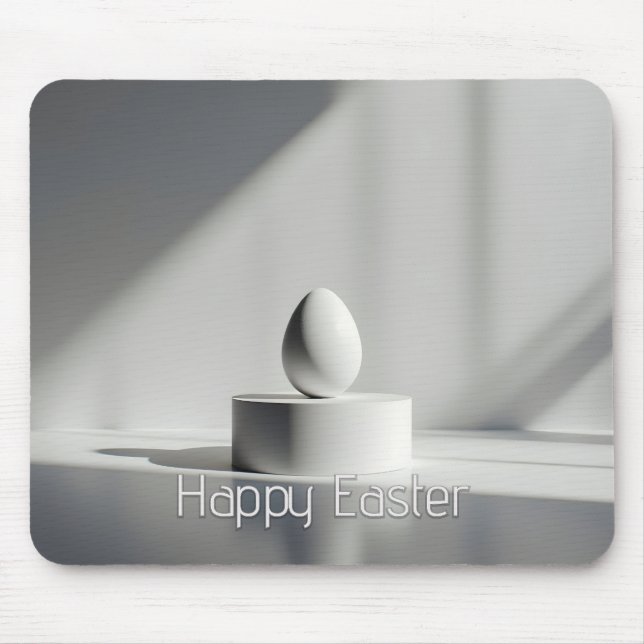 Minimalist Easter Egg on Modern Pedestal Mousepad (Vorne)