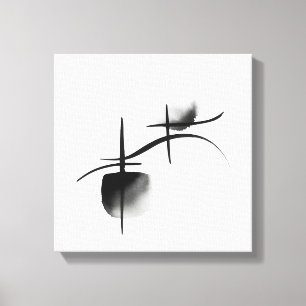 Minimalist Echoes Toile de luxe encadrée