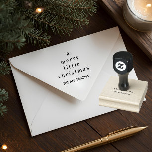 Minimalist Ein Frohes Weihnachtsfest Benutzerdefin Gummistempel