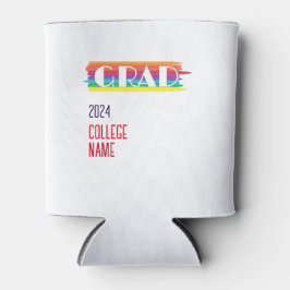 Minimalist einfarbiger Regenbogen-Absolvent Dosenkühler