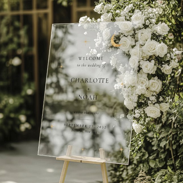 Minimalist Elegant Celestial Wedding Welcome (Créateur téléchargé)