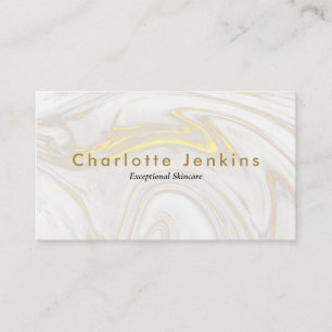 Minimalist Elegant Gold Marmor Professional Visitenkarte
