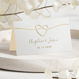Minimalist Elegant Gold Wedding Platzkarte