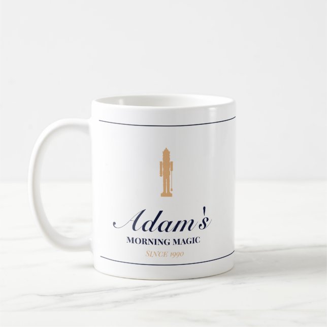 Minimalist elegant personalized christmas mug (Gauche)