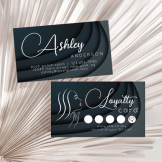 Minimalist Elegant Professionelles Salon-Treueprog Visitenkarte