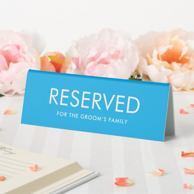 Minimalist Elegant Reserved Table Tent Sign Tischaufsteller (In Situ (Hochzeit))