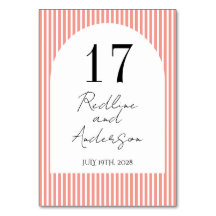 Minimalist Elegant Tangerine Striped