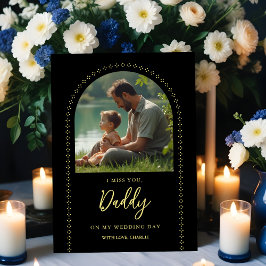 Minimalist Elegant Wedding Photo Tribute Memorial Fotoplatte